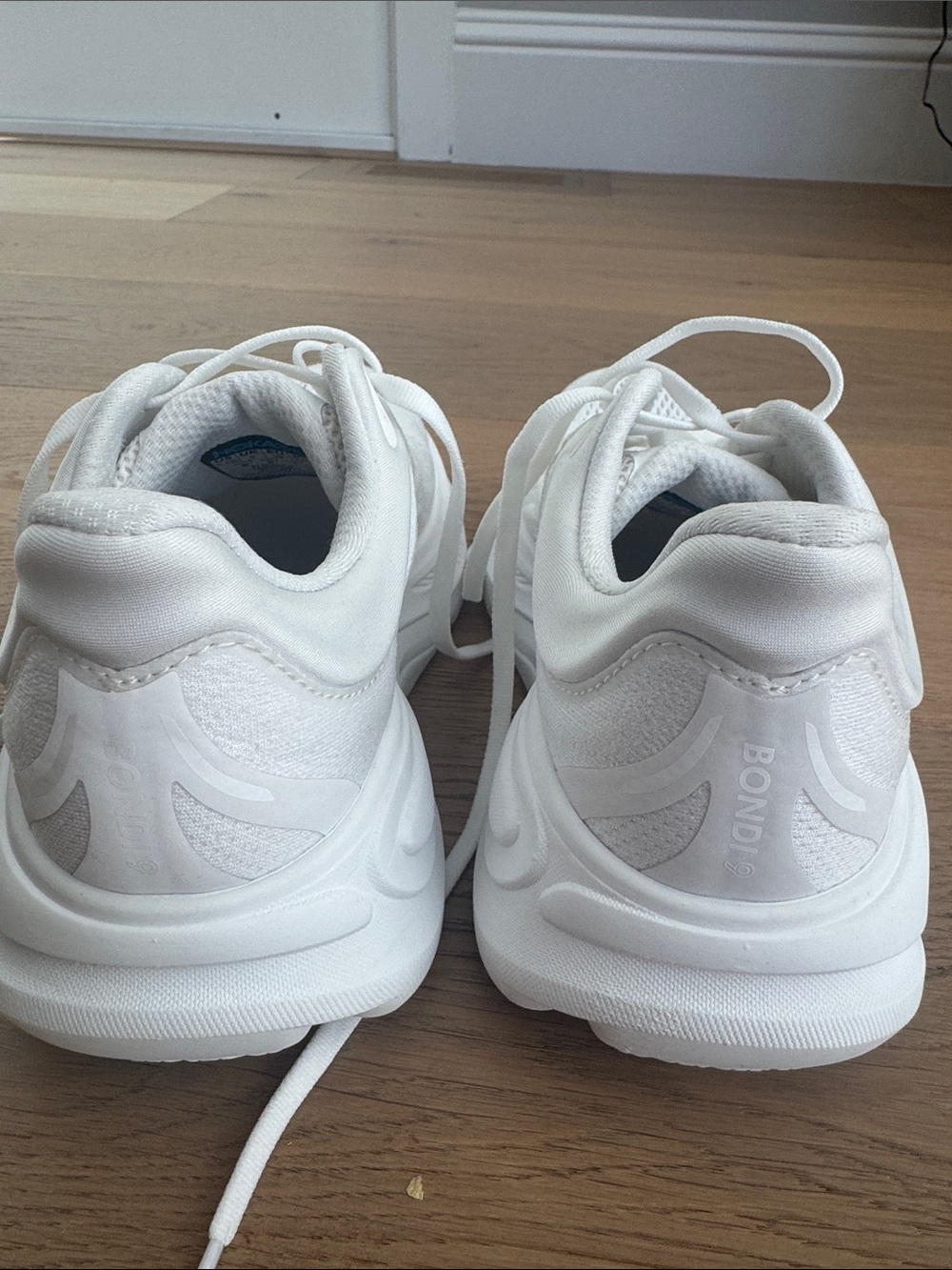 Hoka Women's All-White Performance Running Shoes Like New - Picture 3 of 6